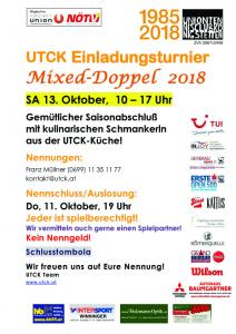 UTCK Einladungs-Mixed-Abschluss Turnier